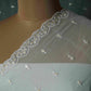 White Dyeable embroidery Chiffon Dupatta SST-31012