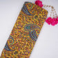 Mustard Yellow Paisley print Crepe Fabric NVC-31831