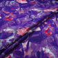Purple Abstract print Crepe Fabric NVC-31836