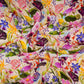 Cream with Multicolor floral print Crepe Fabric NVC-31833