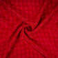 Red with Pink Geometrical print Crepe Fabric NVC-31820