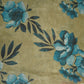 Green Floral Print Viscose Turkey Linen Fabric PDM-29903