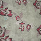 Light Grey Floral Print Viscose Turkey Linen Fabric PDM-29907 - TradeUNO