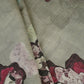 Light Grey Floral Print Viscose Turkey Linen Fabric PDM-29907 - TradeUNO