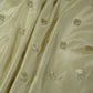 Golden Dyeable Zari Sequins Embroidery Tissue Fabric 23412