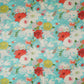 Sky Blue with Multicolor Floral Print Viscose Turkey Linen Fabric PDM-29902