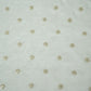 White Zari Dyeable Sequins Embroidery Russian Silk Fabric 23300