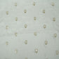 White Zari Dyeable Sequins Embroidery Russian Silk Fabric 22572