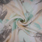 Off White with Cream floral print Crepe Fabric NVC-31821
