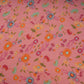 Peach Pink floral print Crepe Fabric NVC-31828