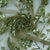 Olive Green Cutdana & Sequins Embroidery Net Fabric 21932