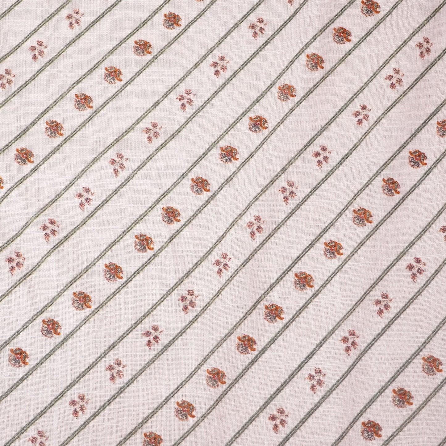 Pink Floral Print Mulmul Fabric 23619