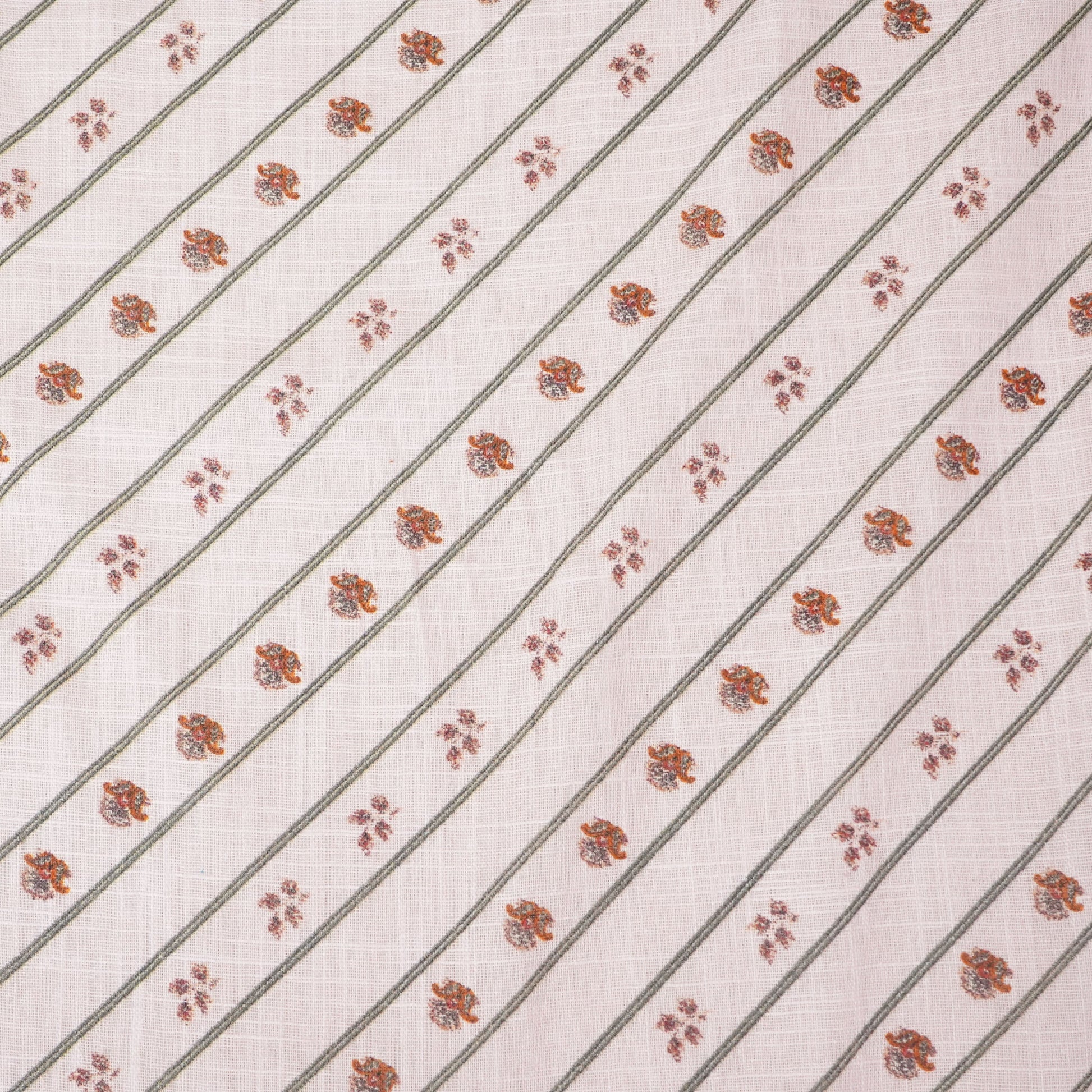 Pink Floral Print Mulmul Fabric 23619