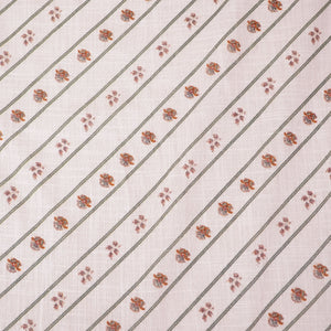 Pink Floral Print Mulmul Fabric 23619