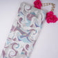 Off white with Cream Abstract print Crepe Fabric NVC-31835
