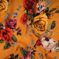 Mustard Yellow floral print Crepe Fabric NVC-31824