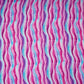 Pink with Multicolor stripes print Crepe Fabric NVC-31825