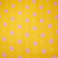 Yellow Floral Print Mulmul Fabric 22604