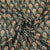 Black Floral Print Mulmul Fabric 22601