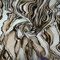 Beige with Brown Abstract print Crepe Fabric NVC-31827