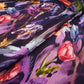 Purple with Black Abstract print Crepe Fabric NVC-31826