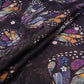 Black Abstract zari jacquard Pure Bemberg Crepe Fabric MTF-31801