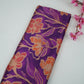 Purple floral print Bemberg Modal Silk Fabric KTP-31413