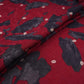 Maroon Abstract zari jacquard Pure Bemberg Crepe Fabric MTF-31807