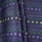 Midnight Navy Geometrical stripes Bemberg Modal Silk Fabric KTP-31398