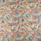 Beige Kalamkari stripes print Bemberg Modal Silk Fabric KTP-31397