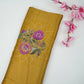 Mustard Kalamkari with Bandhani print Bemberg Modal Silk Fabric KTP-31390