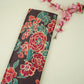 Dark Plum floral print Bemberg Modal Silk Fabric KTP-31439