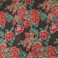 Dark Plum floral print Bemberg Modal Silk Fabric KTP-31439