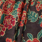 Dark Plum floral print Bemberg Modal Silk Fabric KTP-31439