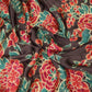 Dark Plum floral print Bemberg Modal Silk Fabric KTP-31439