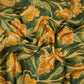 Forest Green floral print Bemberg Modal Silk Fabric KTP-31427