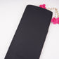 Black Solid Japanese Crepe Shirting Fabric PG-30372