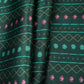 Bottle Green Geometrical stripes Bemberg Modal Silk Fabric KTP-31402