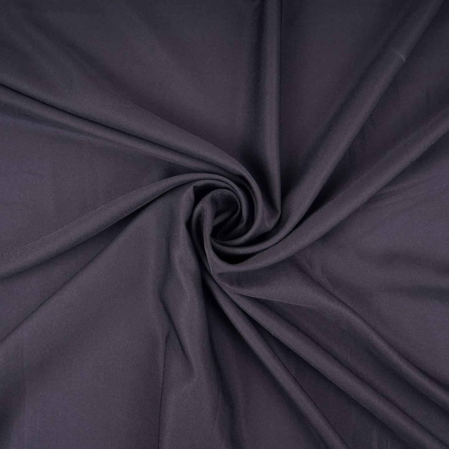 Black Solid Japanese Crepe Shirting Fabric PG-30372