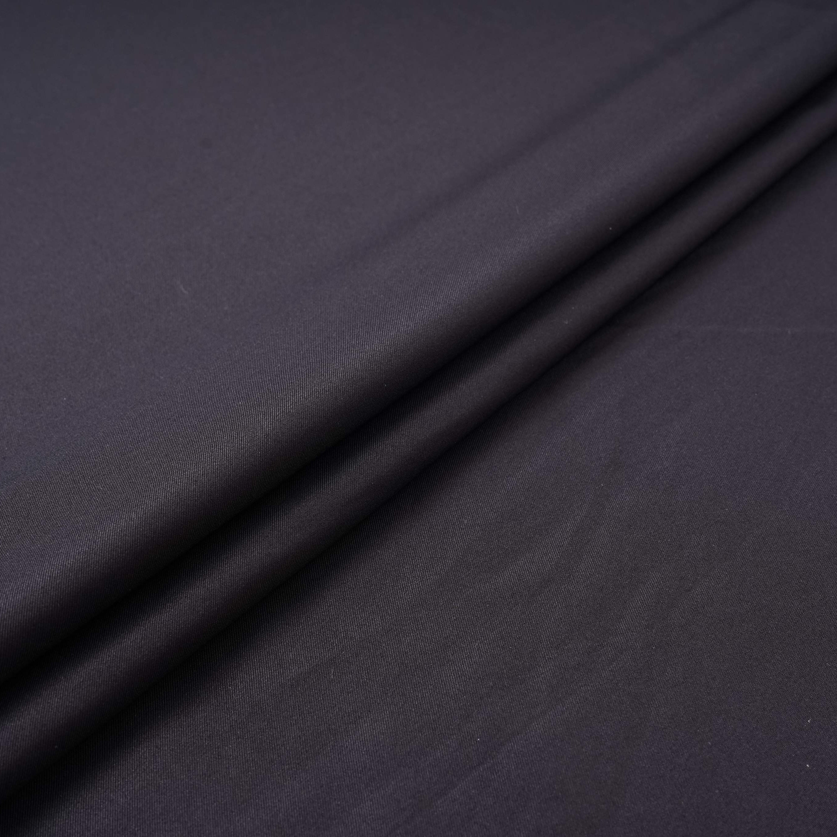 Black Solid Japanese Crepe Shirting Fabric PG-30372 - TradeUNO