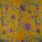 Mustard Kalamkari print Bemberg Modal Silk Fabric KTP-31389
