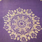 Purple Traditional Print Pure Tissue Fabric 21282