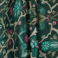 Bottle Green Mughal floral print Bemberg Modal Silk Fabric KTP-31403