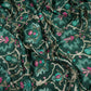 Bottle Green Mughal floral print Bemberg Modal Silk Fabric KTP-31403