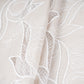 Beige Floral Embroidery Schiffli Crepe Fabric AF-29921