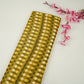 Mustard with Green Tropical stripes Bemberg Modal Silk Fabric KTP-31419