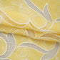 Yellow Floral Embroidery Schiffli Crepe Fabric AF-29918