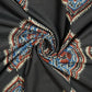 Black Ajrakh Print Cotton Fabric 23421