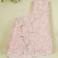 Baby Pink Floral Embroidery Schiffli Crepe Fabric AF-29920