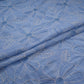 Sky Blue floral thread embroidery Linen Fabric SFG-31713